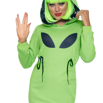 Alien Kleid Grün Damen Leg Avenue