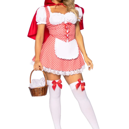 Red Riding Hood Kleid Rot Weiß Damen Leg Avenue