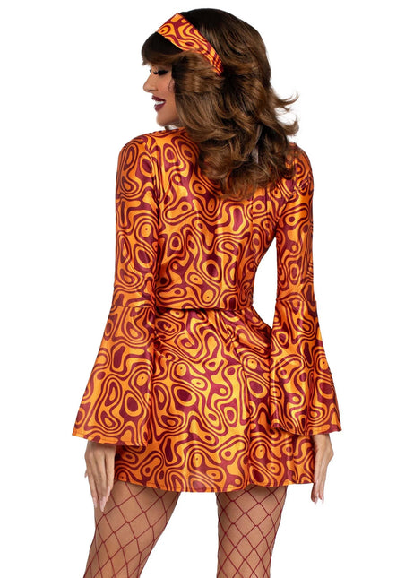 Disco 70S Kleid Ladies Leg Avenue