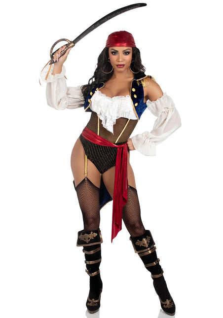 Piratenanzug Damen Bodysuit Leg Avenue