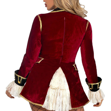 Piratenkleid Bordeaux Rot Ladies Leg Avenue