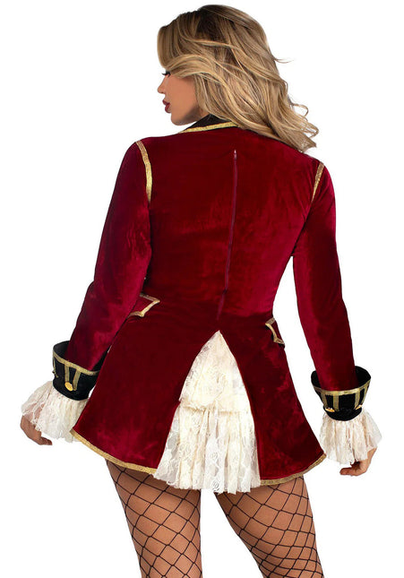 Piratenkleid Bordeaux Rot Ladies Leg Avenue