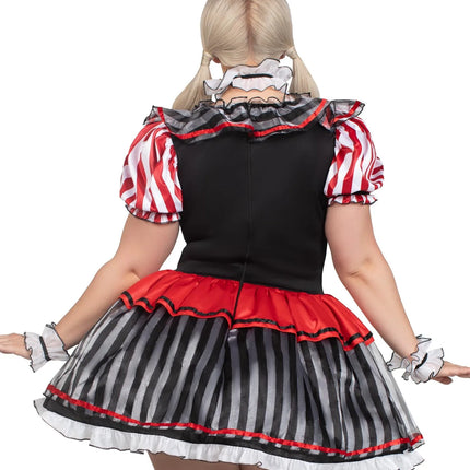 Clown Kleid Damen Harlelquin Leg Avenue