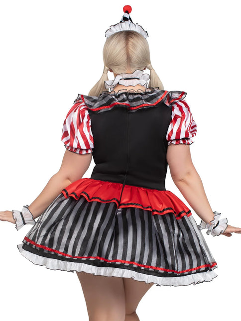 Clown Kleid Damen Harlelquin Leg Avenue