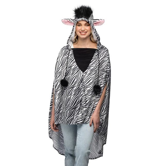 Poncho Zebra Eins <tc>Größe</tc>