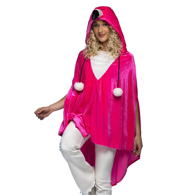 Poncho Flamingo Eins <tc>Größe</tc>