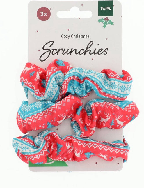 Weihnachten Scrunchies 3Stück