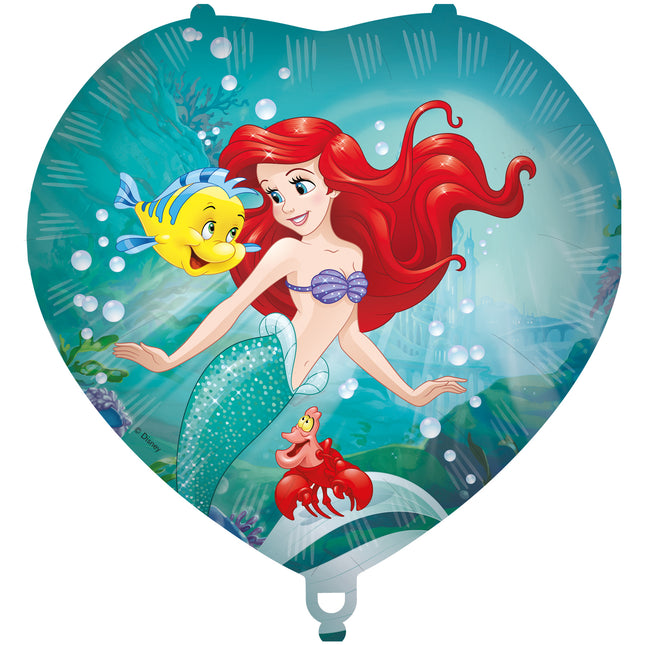 1 Ariel Curious Heart Folienballon 46Cm - Ariel Curious