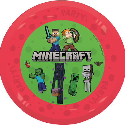 Minecraft Teller Wiederverwendbar 21cm 4Stk