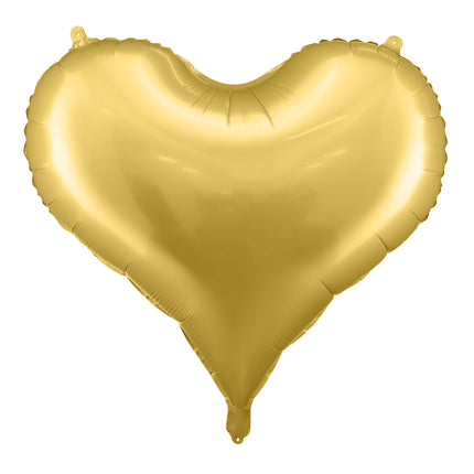 Folienballon Herz, 75x64,5 cm, gold