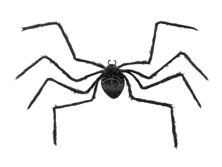 Schwarze Fake Spinne Xl