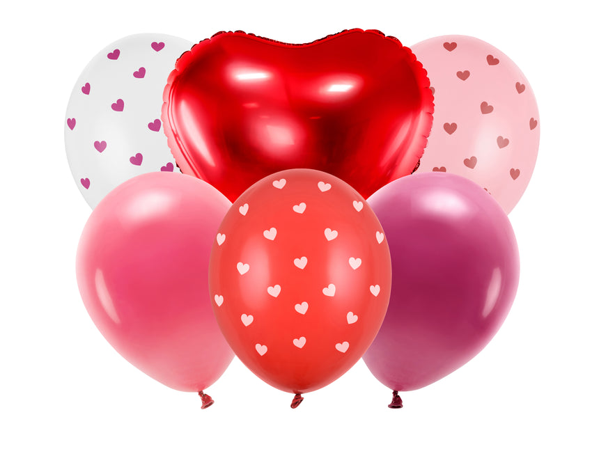 Ballon-Set Be mine valentine, Mix