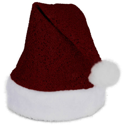 Weihnachtsmannmütze Rot Glitzer