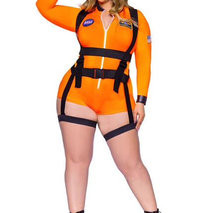 Astronauten Pak Nasa Dames Plus Size Leg Avenue - Partywinkel - 714718563770