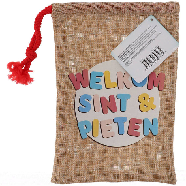 Handout-Tasche Welcome Saint und Pieten Jute