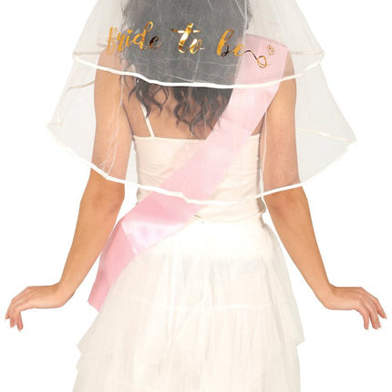 Bride To Be Sluier 70cm - Partywinkel - 8434077230237