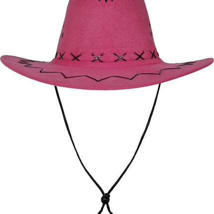 Cowboy Hoed Fuchsia - Partywinkel - 8434077230275