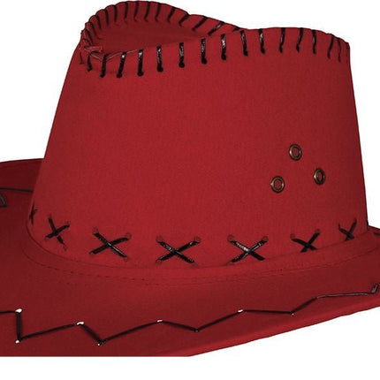 Cowboy Hoed Rood - Partywinkel - 8434077230282