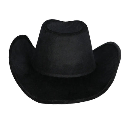 Cowboy Hoed Zwart Sterren - Partywinkel - 8712026045270