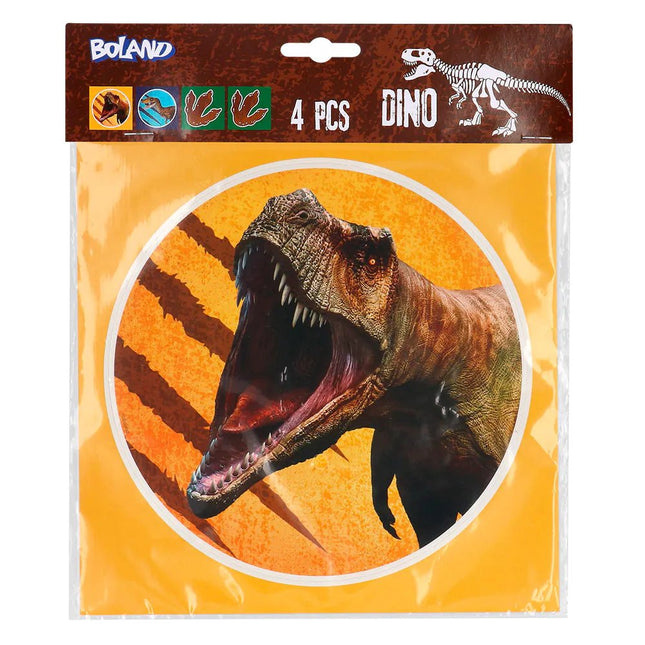 Dino Stickers 4st - Partywinkel - 8712026506146