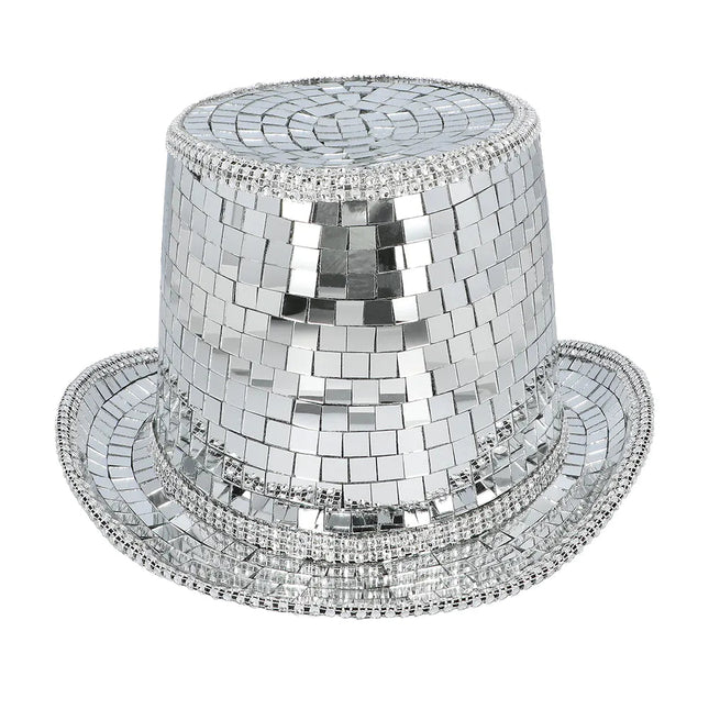 Disco 70S Hoed Zilver Discobal Look - Partywinkel - 8712026007469