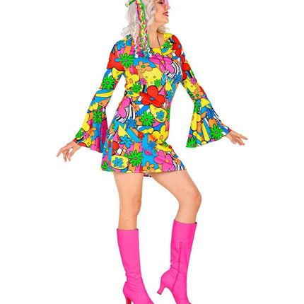 Disco 70S Jurk Dames - Partywinkel - 8003558487691