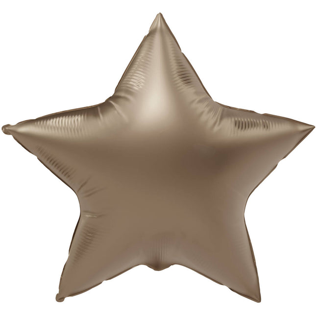 Heliumballon Starlight Gold Matte 45cm Leer