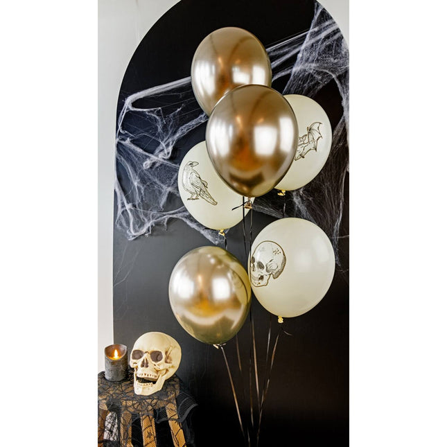 Halloween Ballons Creepy Curiosities 6 Stück