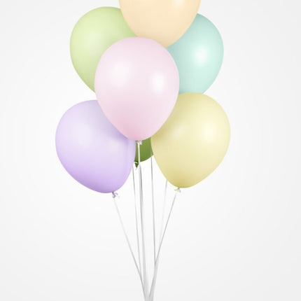 Bunte Ballons Pastell Macaron 30cm 10Stk