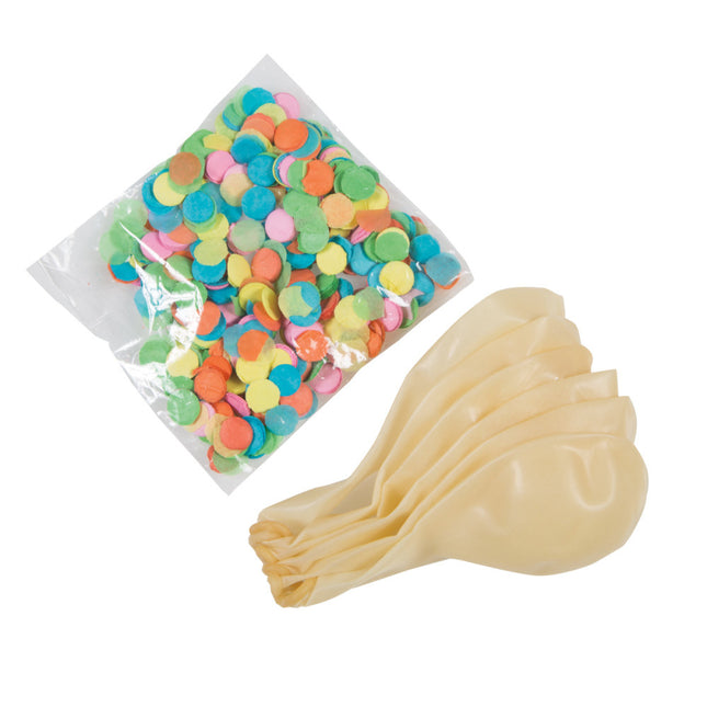 Konfetti Ballons Bunt 30,5cm 6Stk