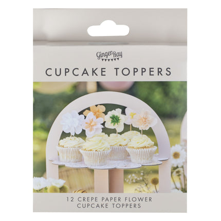 Blumen Cupcake Toppers 12 Stk.