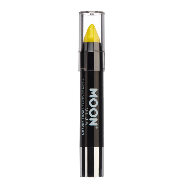 Moon Glow Neon UV Glitter Body Crayons Gelb 3.2g