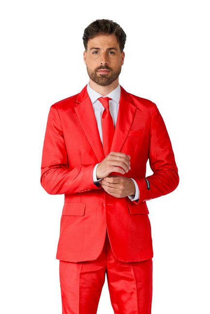 Roter Anzug Männer Anzugmeister