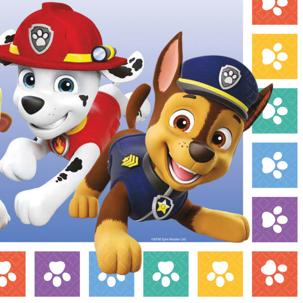 Paw Patrol Servietten Papier 33cm 16Stück