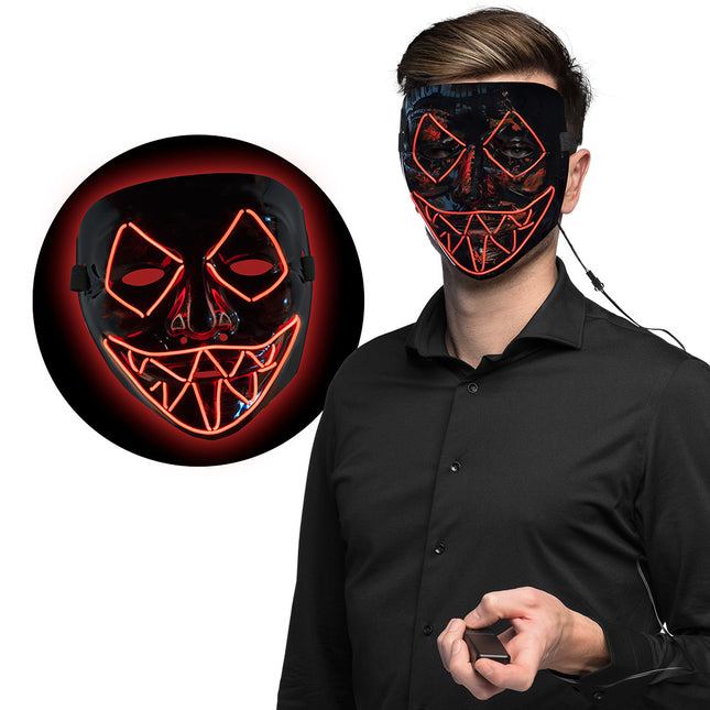 Halloween Led Maske Killer Lächeln Rot