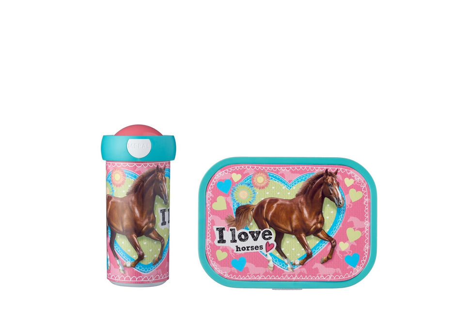 Lunch-Set Campus School Becher+Lunchbox My Horse