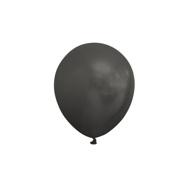 Schwarze Ballons Metallic 13cm 100Stk