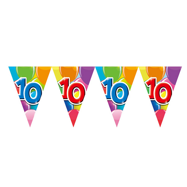 10 Jahre Girlande 10m