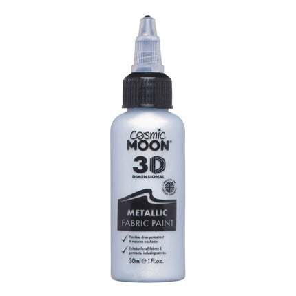 Cosmic Moon Metallic-Stofffarbe Silber 30ml