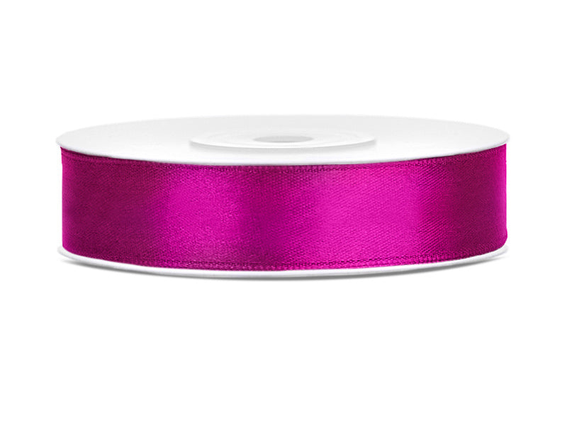 Satinband Fuchsia 12mm 25m