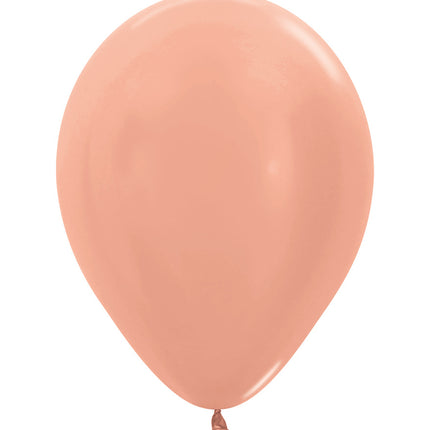 Ballons Metallic Rose Gold 25cm 100Stk