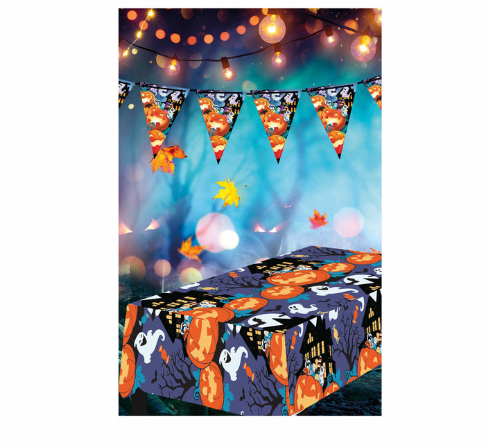 Halloween Tischdecke Gespenster 2.74m