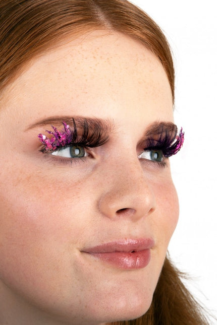 PXP Fake Lashes Glitter UV Pink Barranquilla