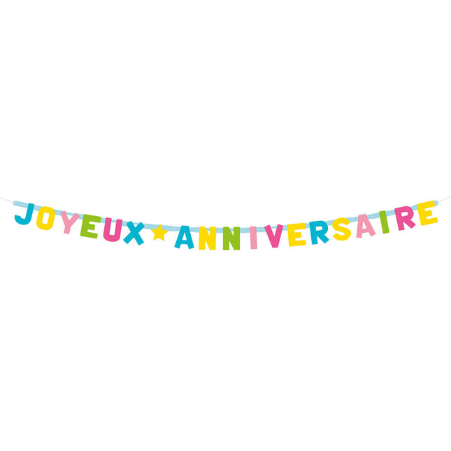 Joyeux Anniversaire Buchstabengirlande 200cm