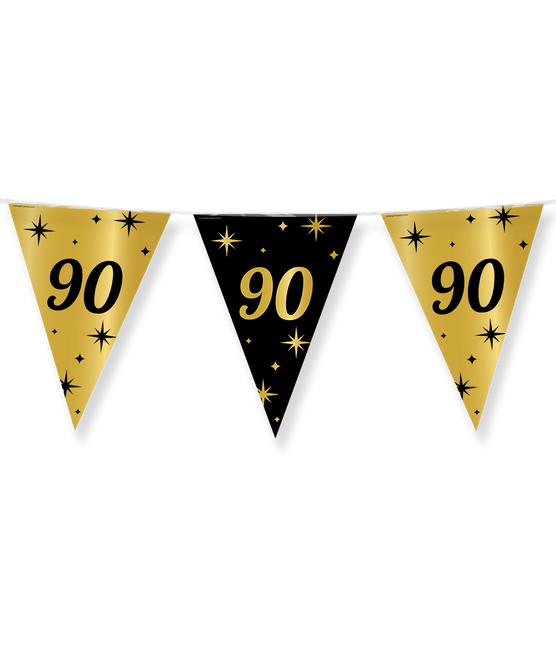 Flagline 90 Jahre Gold Schwarz 10m