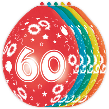 Ballons 60 Jahre Metallic 30cm 5Stück