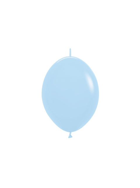 Ballons Pastell Mattblau 15cm 50Stk