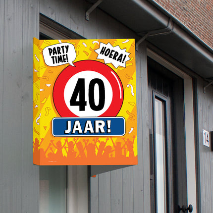 Fensterschild 40 Jahre 60cm