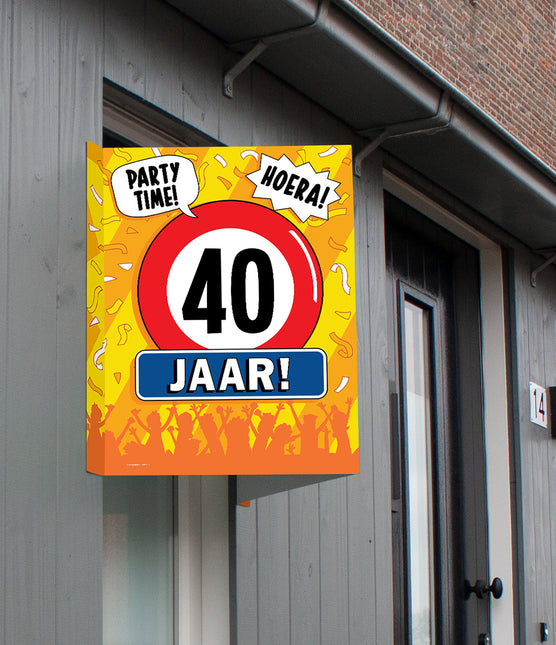 Fensterschild 40 Jahre 60cm