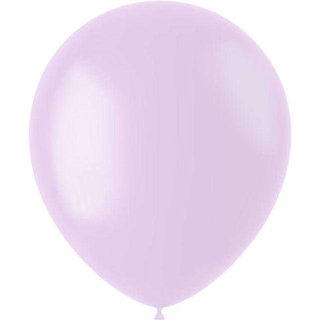 Fliederfarbene Luftballons Puderflieder 33cm 100Stk